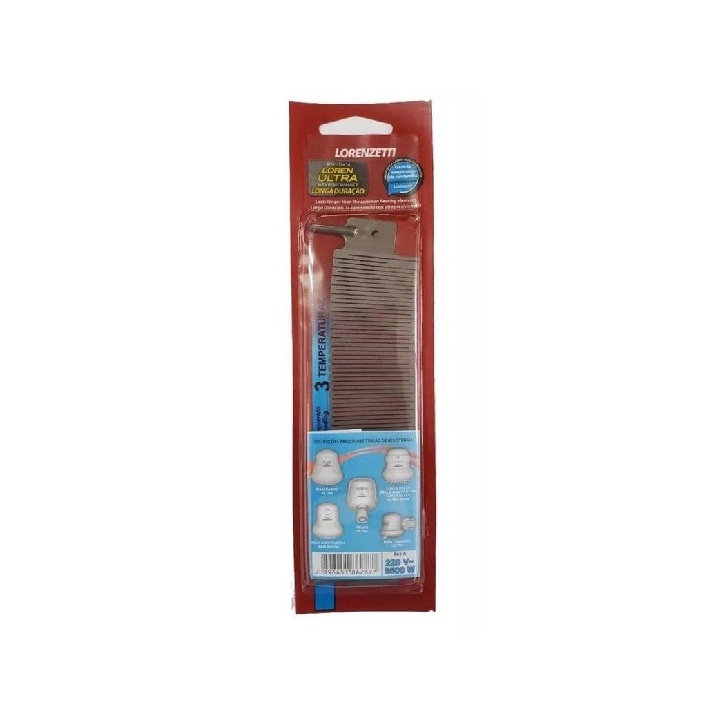 RESISTENCIA MAXI DUCHA ULTRA 3T 220V LORENZETTI 065 A