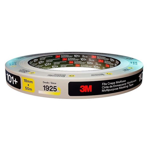 Fita Crepe 3M Masking Tape 101+ 18MM X 50M - Stationery