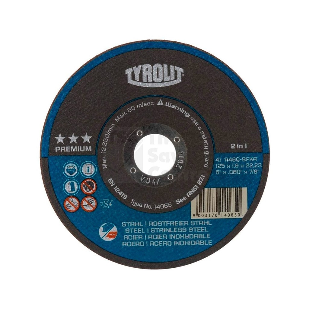 Disco De Corte 4.1/2" Premium 115 X 1,0 X 22,23 Tyrolit 773268/34332791 em Oferta na Shopee