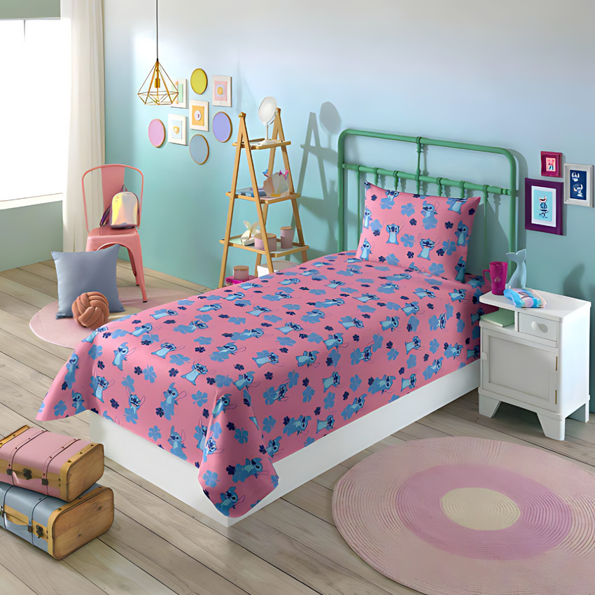 Jogo de Cama Solteiro Estampado Stitch 2 Peças Lepper