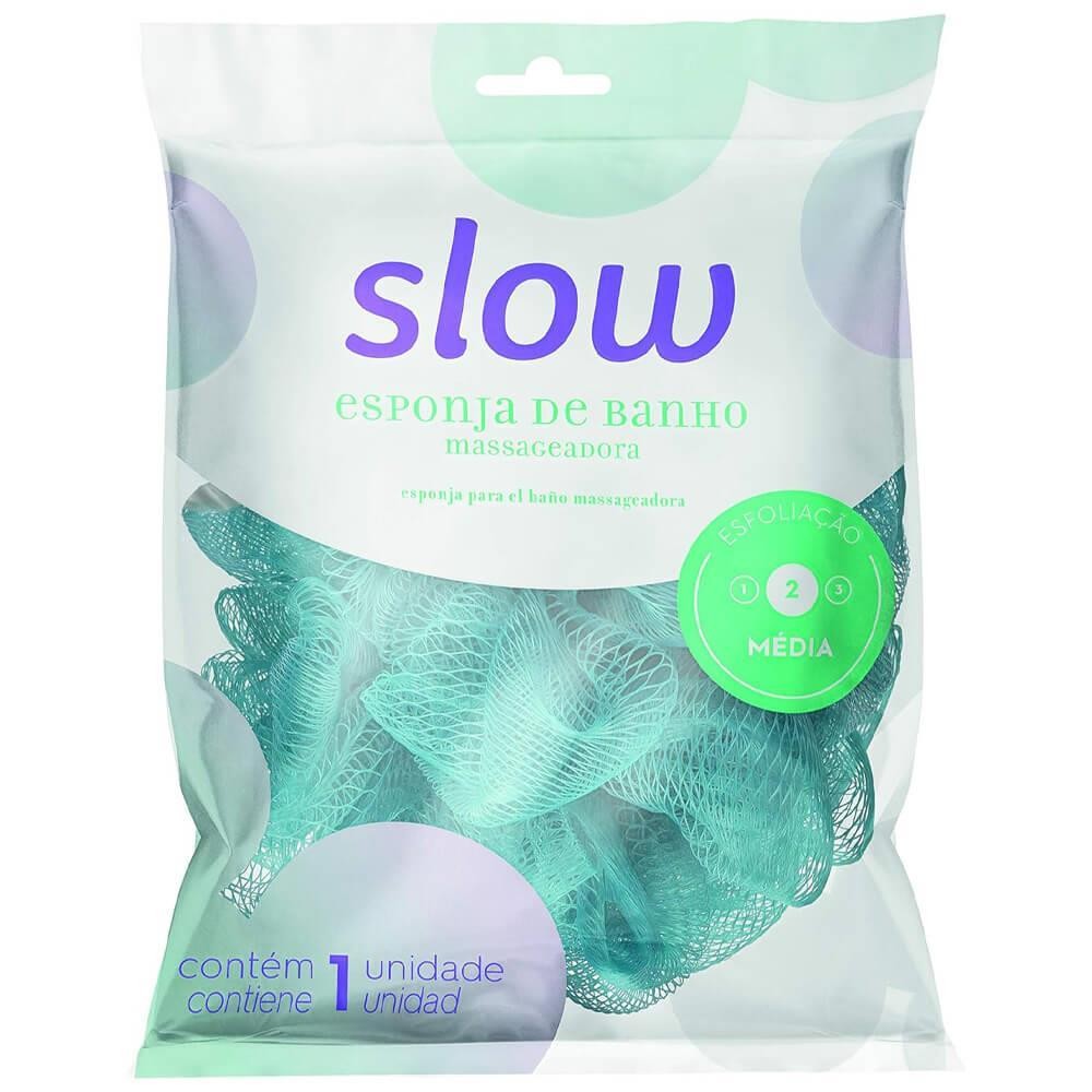 ESPONJA BANHO REDE SLOW em Oferta na Shopee