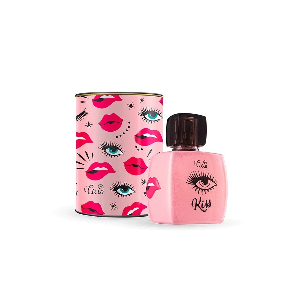 Perfume Feminino Deo Ciclo Cosméticos Kiss 100ml em Oferta na Shopee
