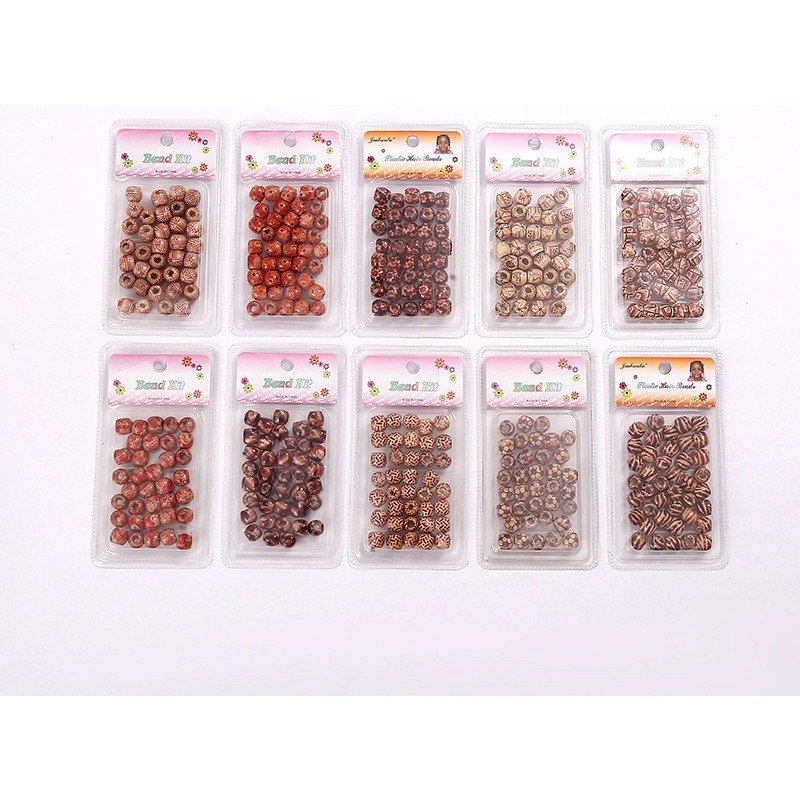 Miçanga Tererê de Madeira Para Tranças Box Braids Estilo Africana Modelo Aleatório 40un em Oferta na Shopee