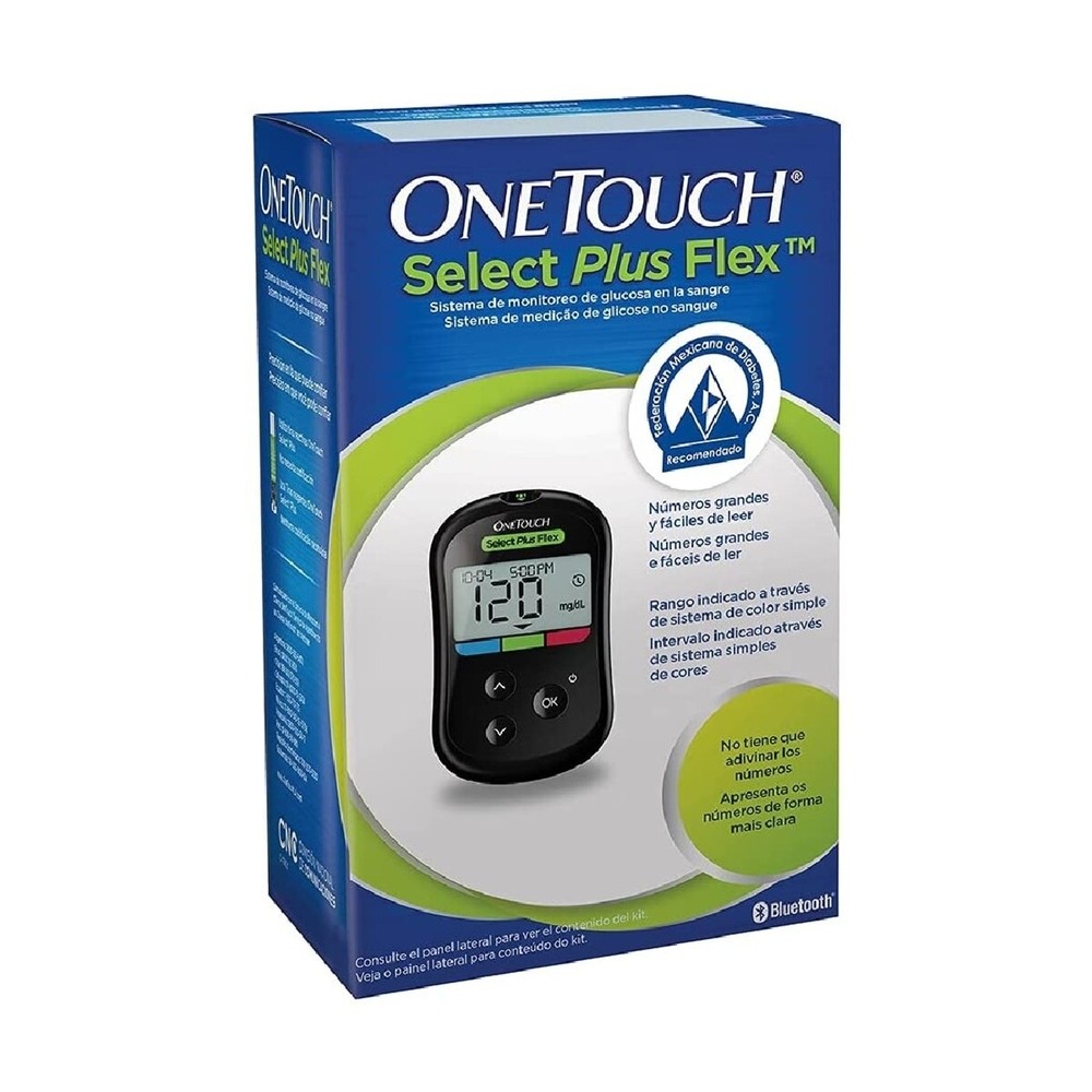 Kit Monitor de Glicemia One Touch Select Plus Flex em Oferta na Shopee