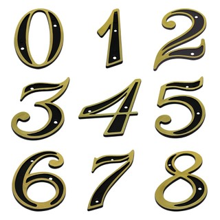 Numero Residencial Casa Comercio De Plástico Colonial Dourado 0 à 9 Emave Letra A à E