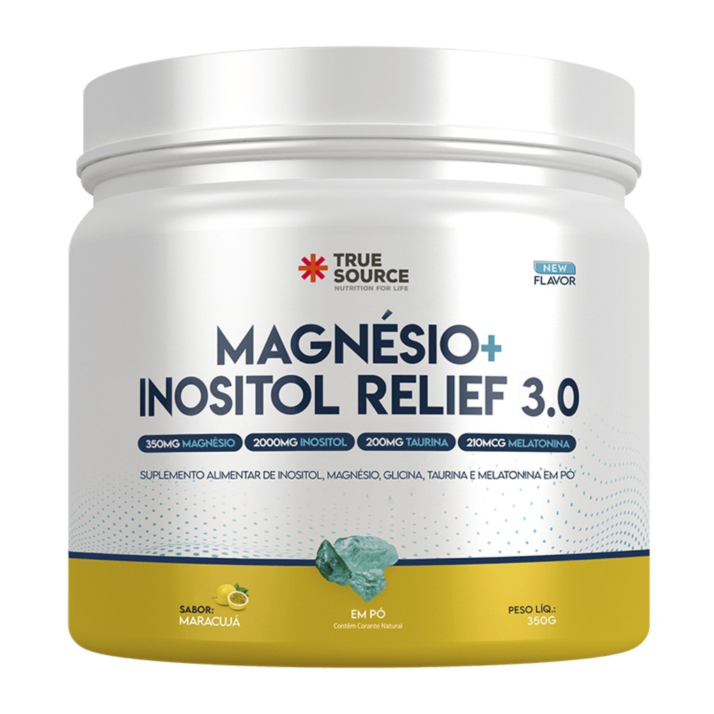 Magnesio + Inositol Relief 3.0 350g - True Source em Oferta na Shopee