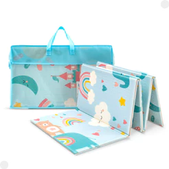 Tapete Dobrável Baby Arco Íris Dupla Face 18091 - Buba