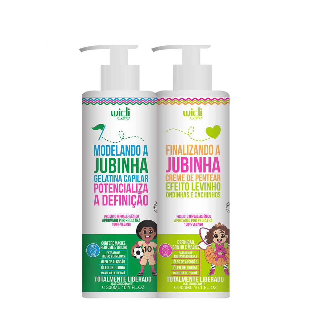 Kit Widi Care Infantil Jubinha Creme Levinho + Gelatina Capilar