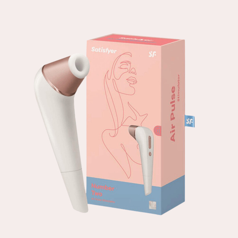 Estimulador Clitoriano com 11 Níveis de Sucção e Resistente a água - Satisfyer Number Two | 18 x 4,7 cm