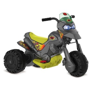 Moto Elétrica Bandeirante Xt3 6v Marchas Frente E Ré Velocidade 3,5 Km/h Grafite/amarelo em Oferta na Shopee