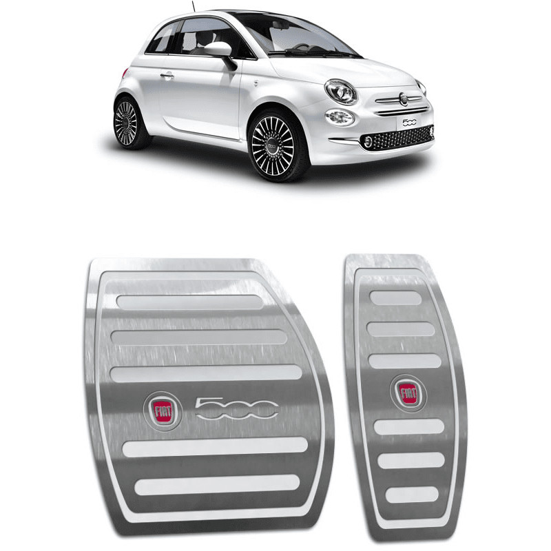 Pedaleira Fiat 500 08/17 Automático Aço Inox - Não fura o pedal em Oferta na Shopee