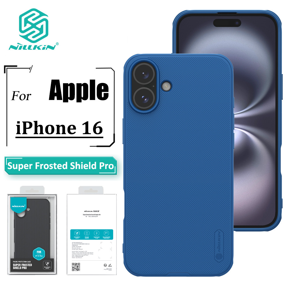 Nillkin Hard PC Shield Pro Phone Caso Para iPhone 16 Ultra Fino Anti Impressão Digital À Prova De Choque Traseiro em Oferta na Shopee