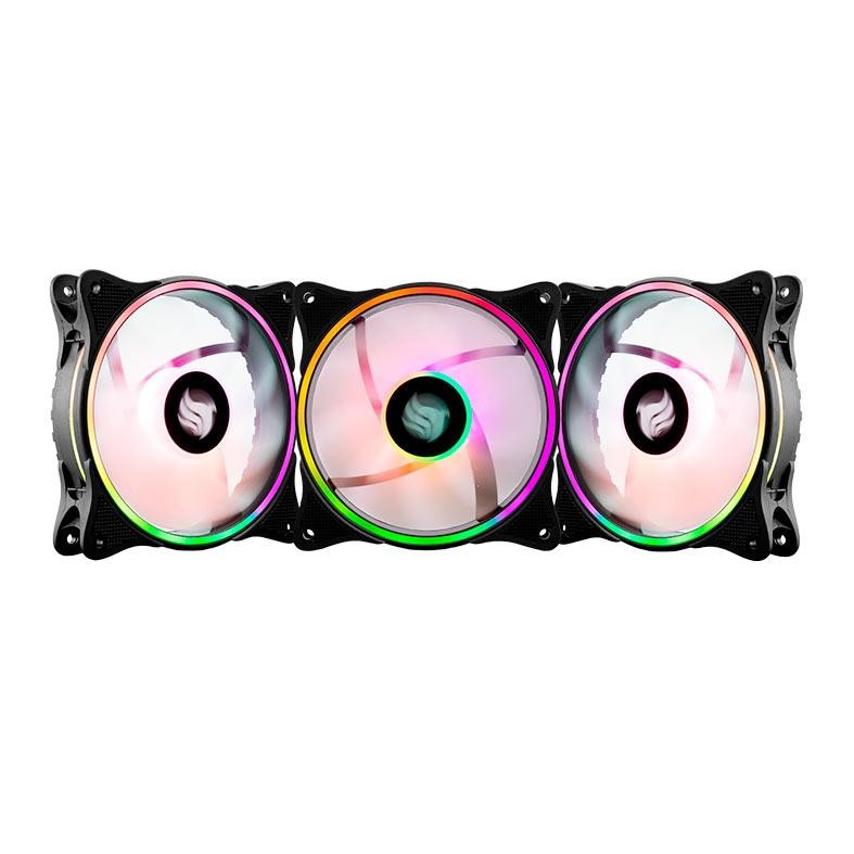 Kit Ventoinhas Pichau Dual Ring P1, ARGB, 3x120mm, Preta, PG-DRP-BK01 - Computers & Accessories