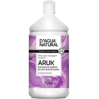 Óleo de Massagem Corporal Dagua Natural Aruk Semente de Uva e Cereja 1L Hidratação em Oferta na Shopee