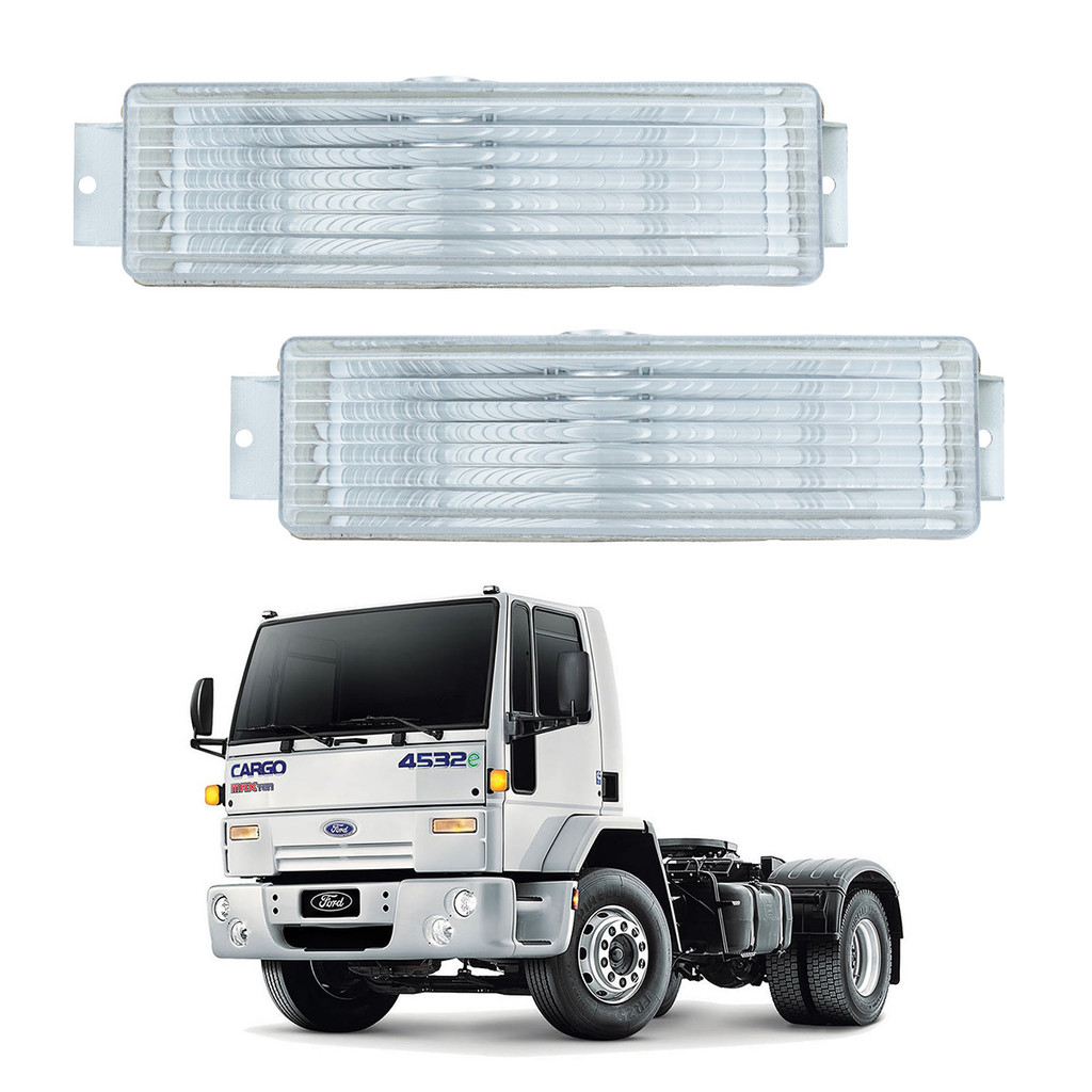 Par Lanterna Pisca Ford Cargo Seta Dianteira Cristal 1987 até 2016 Todos Modelos em Oferta na Shopee