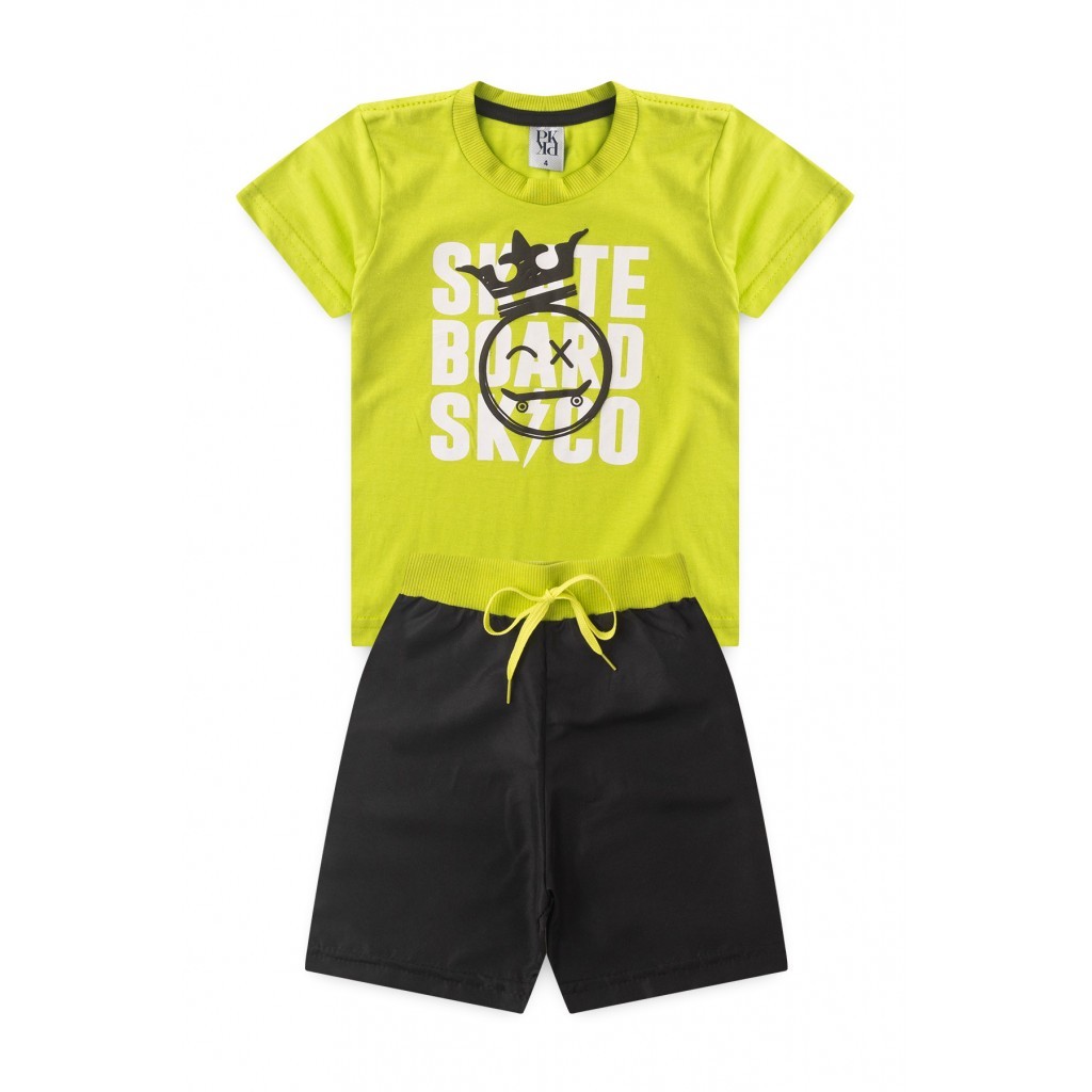 Conjunto Infantil Masculino Prancha De Skate em Oferta na Shopee