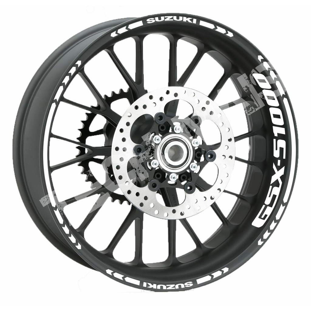 Kit Adesivos Refletivo De Rodas Frisos Moto Suzuki Gsxs750