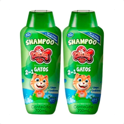 Kit 2 Shampoo 2 em 1 Gatos CatDog & Cia - 700ml