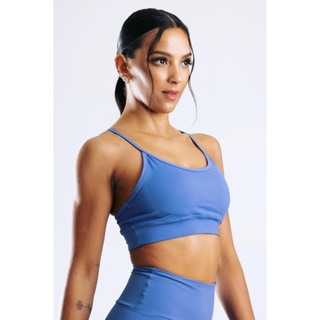 Top Básico Azul Premium em Poliamida TP168 em Oferta na Shopee