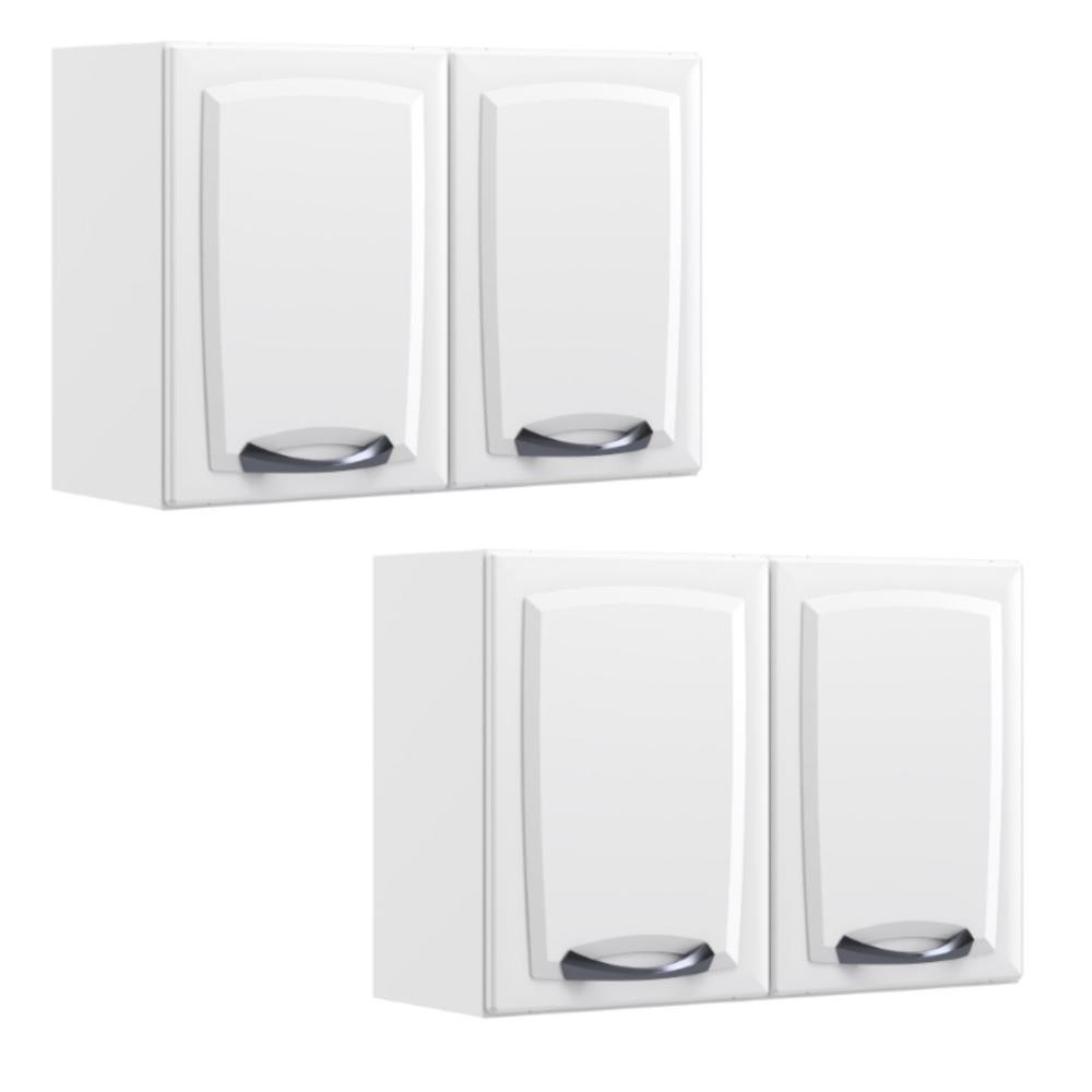 Armário Aéreo Multiuso Itatiaia Aço 2 Portas New Premium 2 Unidades Branco Neve em Oferta na Shopee