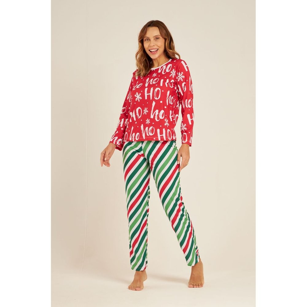 Pijama Feminino Longo Natal HoHo