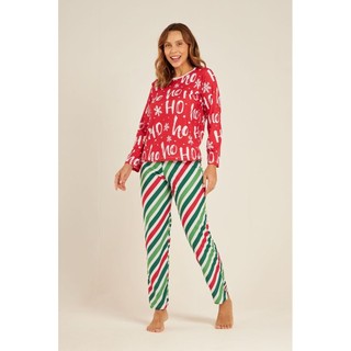 Pijama Feminino Longo Natal HoHo