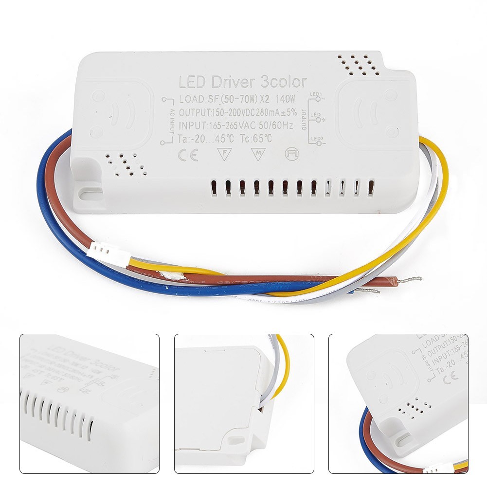 BUHO ❤ Adaptador De Driver De LED De 3 Cores Para Substituição De Transformador Não Isolante De Iluminação