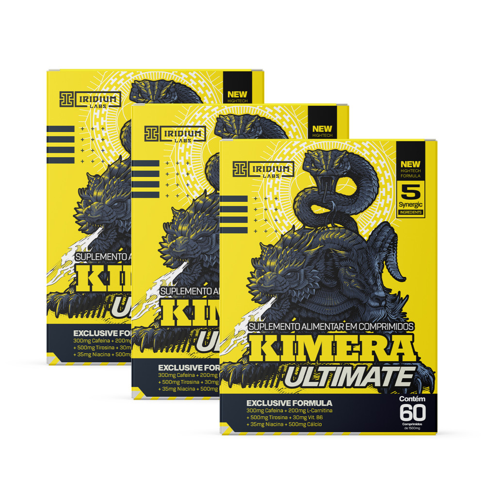 Kit 3x Kimera Ultimate 180 Comps - Iridium Labs em Oferta na Shopee