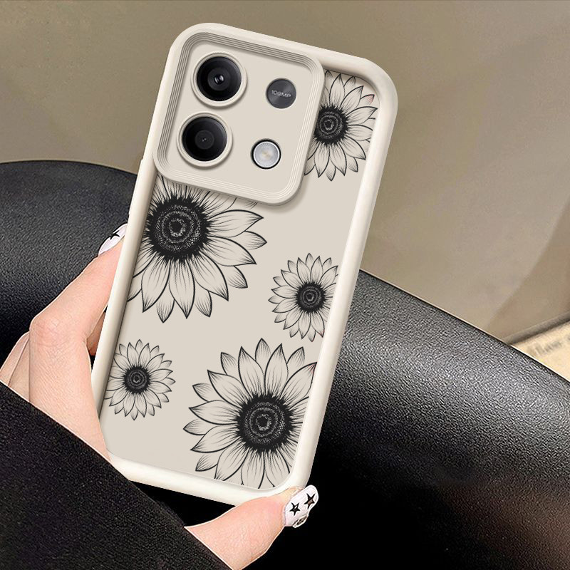 Girassol Abstrato Para Xiaomi Redmi Note 14 13 Pro + 12 11 11s 10 4G 5G Max Caixa De Telefone À Prova De Choque De Silic em Oferta na Shopee