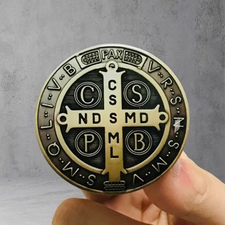 Adesivo em 3D Medalha de São Bento Pequeno 5 cm em Oferta na Shopee
