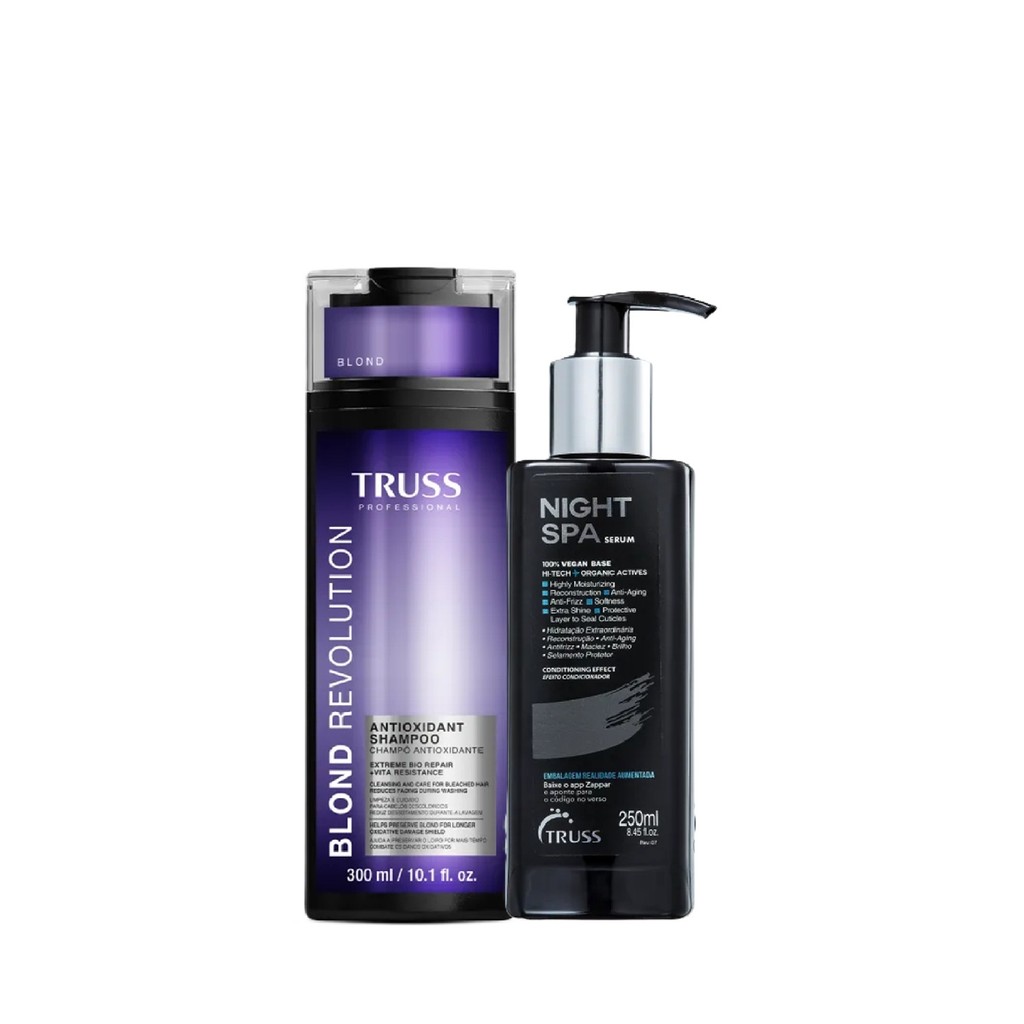 Kit Truss Blond Revolution - Shampoo 300ml + Night SPA 250ml