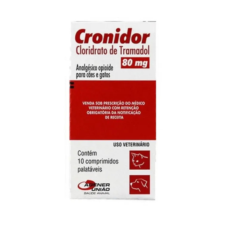 Analgésico Cronidor Cães e Gatos Agener 80mg