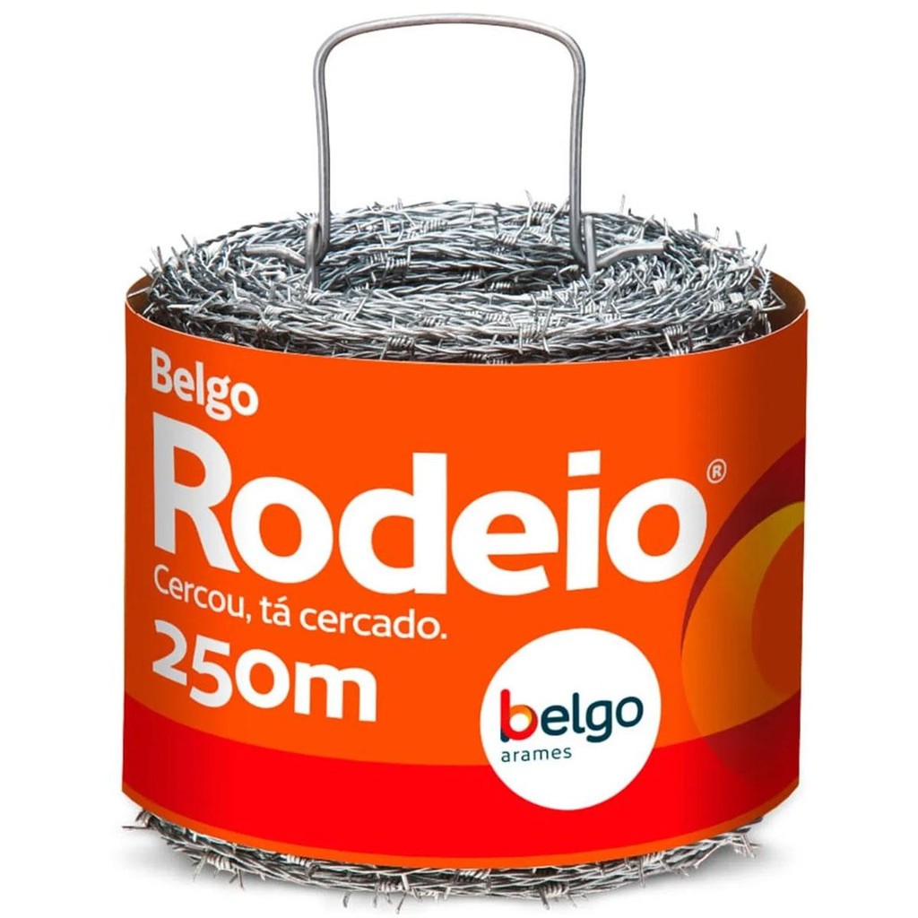 Arame Farpado 250M F16 Rodeio Belgo em Oferta na Shopee