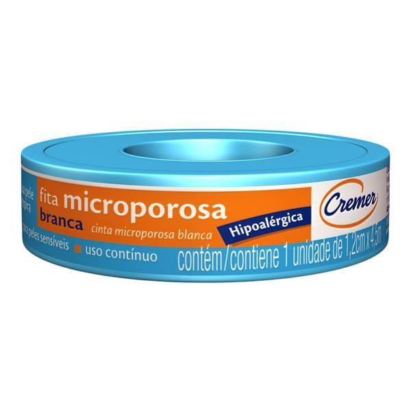 Fita Microporosa Cremer 1,2Cmx4,5M Branca em Oferta na Shopee