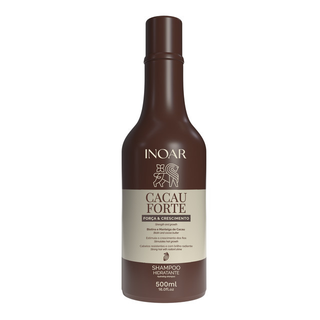 Inoar Cacau Forte Forte Força e Crescimento Shampoo 500ml em Oferta na Shopee