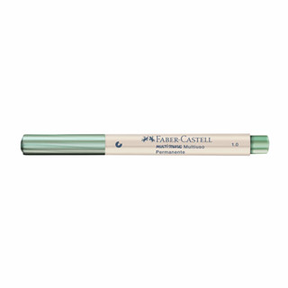 Pincel marcador multisuperfícies Multimark 1.0mm Verde Limão Metálico MM/10VDM821ZF Faber-Castell em Oferta na Shopee