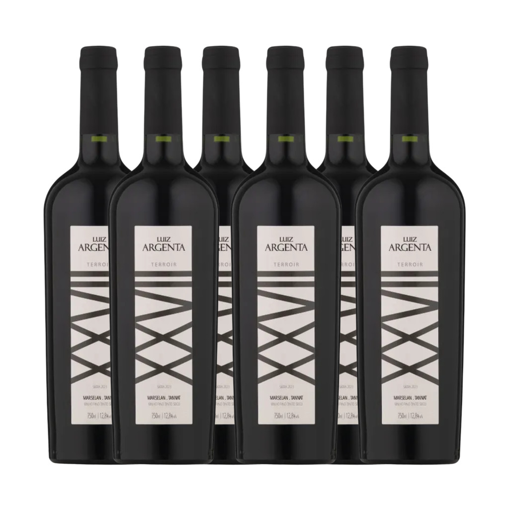 Vinho Luiz Argenta Vinho Marselan + Tannat Terroir XXVII 2024 Caixa com 6 Un em Oferta na Shopee