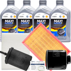 Kit Troca De Oleo 4 Litros Lubrificante 5W40 508.88 Volswagen E Filtros Gol Voyage 1.0 8V EA111