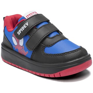 Tênis Infantil Marvel Homem Aranha Velcro Menino - Preto e Azul em Oferta na Shopee
