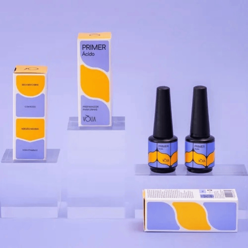 Primer Para Unhas Com Ácido Preparador Seca Sem Cabine Vólia 10ml