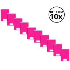 Kit Com 10 Caderno Brochura 96 Fls Pautado Capa Dura - Stiff KITS:KIT 02