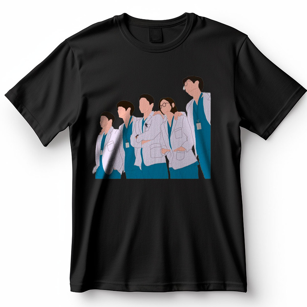 Camiseta Hospital Playlist Dorama Coreano Médicos Amigos Blusa Camisa 100% Algodão