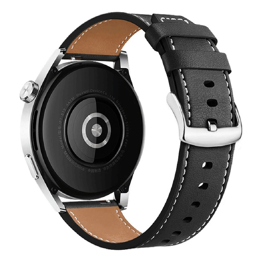 Pulseira Couro Luxo Premium C/ Fecho Compatível Smartwatch Amazfit T Rex3 /  T- REX 3 PRO (48MM)