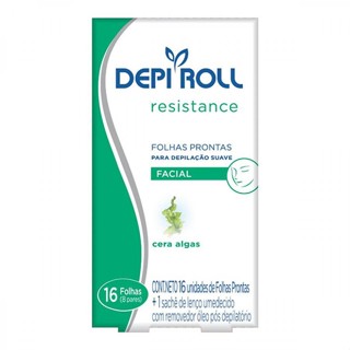 Folha Pronta Para Depilacao Depi Roll Facial Cera Algas 16 Unidades em Oferta na Shopee