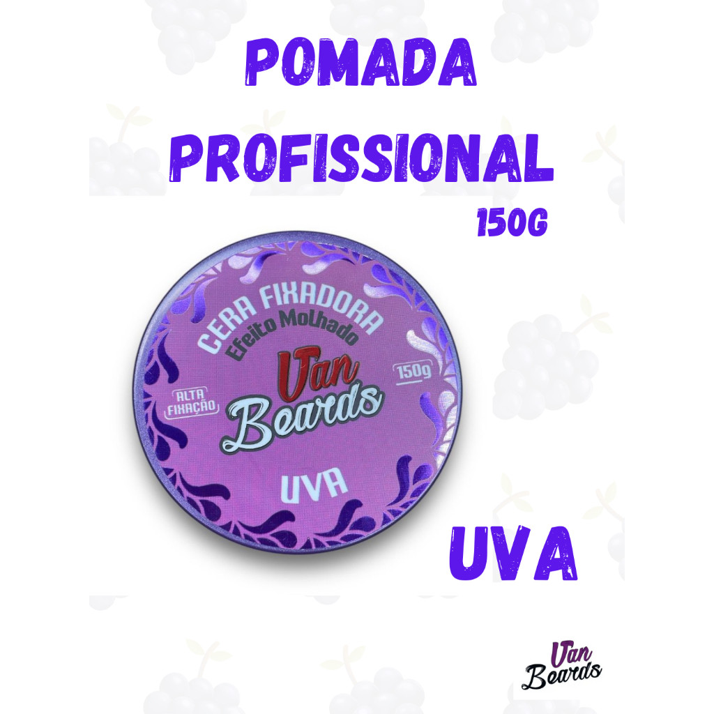 Pomada Modeladora Cabelo Penteados Efeito Molhado Alta Fixação Brilho Intenso
