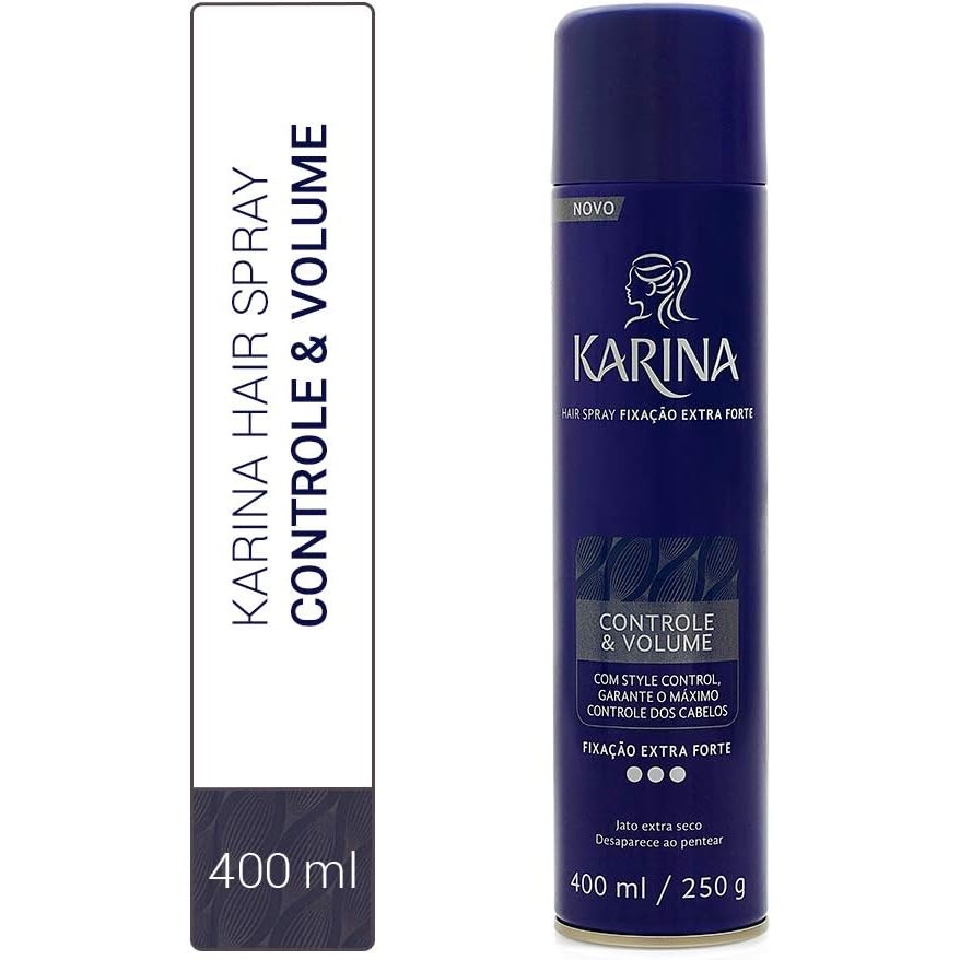 Hair Spray Fixador Karina Extra Forte 400ml em Oferta na Shopee