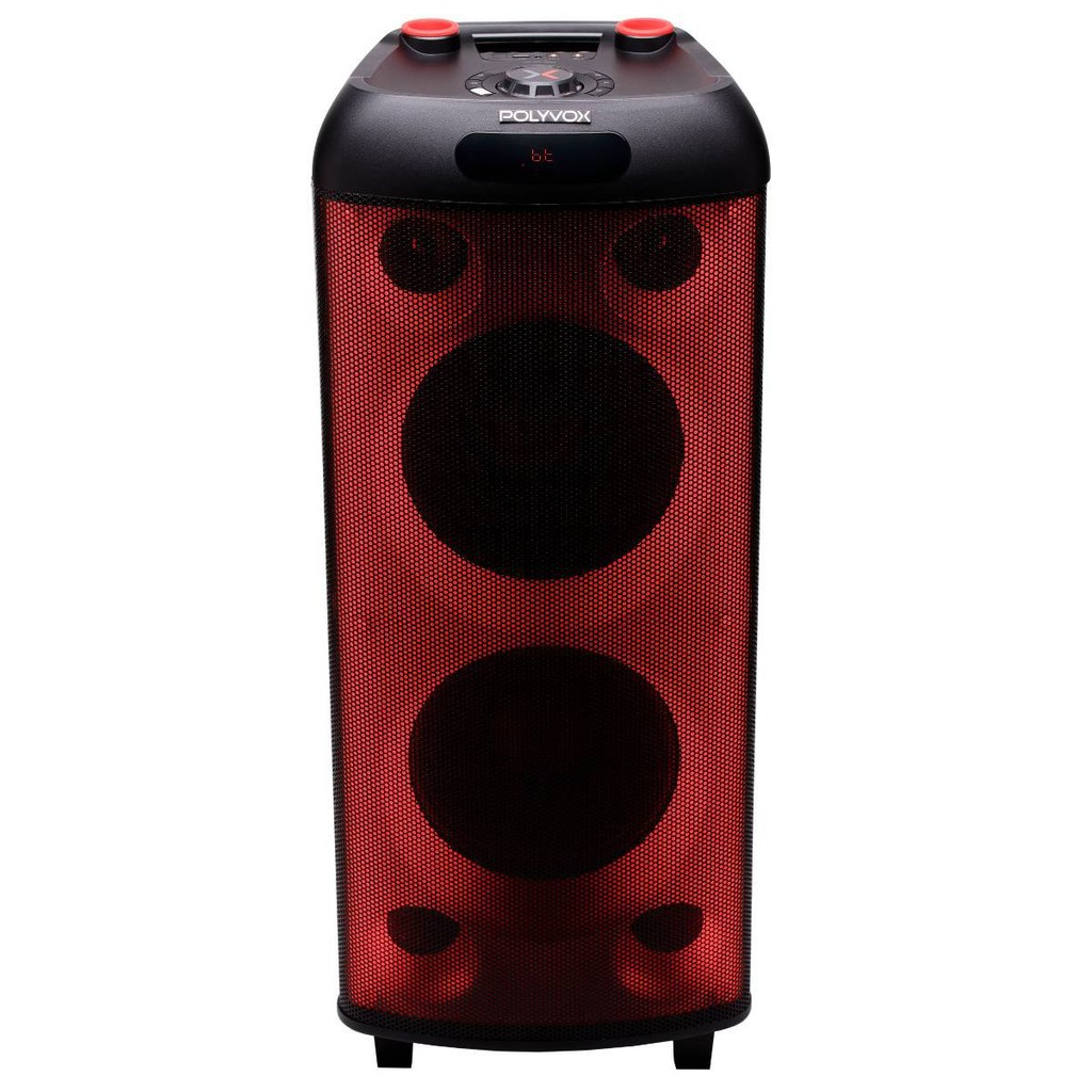 Caixa de Som Amplificada Polyvox Torre XT-990 TWS Bluetooth Full Led 2000W