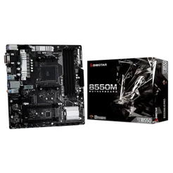 Placa Mãe Biostar B550MX/E PRO, Chipset B550, AMD AM4, mATX, DDR4