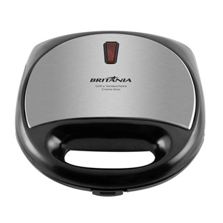 Sanduicheira e Grill Britânia Crome Preto/Inox – 220 Volts em Oferta na Shopee