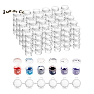 🔥Solução De Armazenamento De Tinta Artesanal : 120 Recipientes Com Tampas Seguras E 40 Tiras Para Organização em Oferta na Shopee